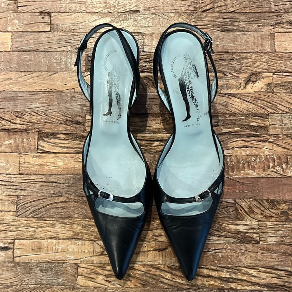 Black Slingbacks